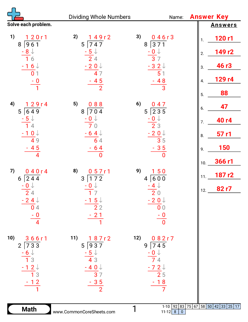 Related worksheet